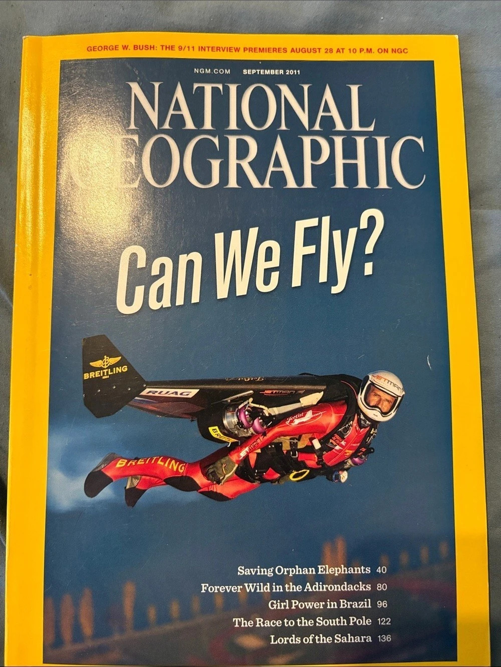 National Geographic Magazine September 2011 Can We Fly?